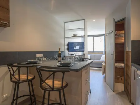 Location appartement à Val Thorens, Apt cosy 4 pers, 2 ch, rénové, départ ski aux pieds