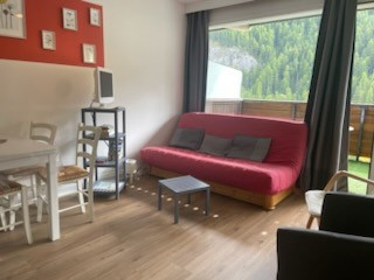 Studio 4 pers Pra Loup 1600 : terrasse sud vue pistes - Photo 10