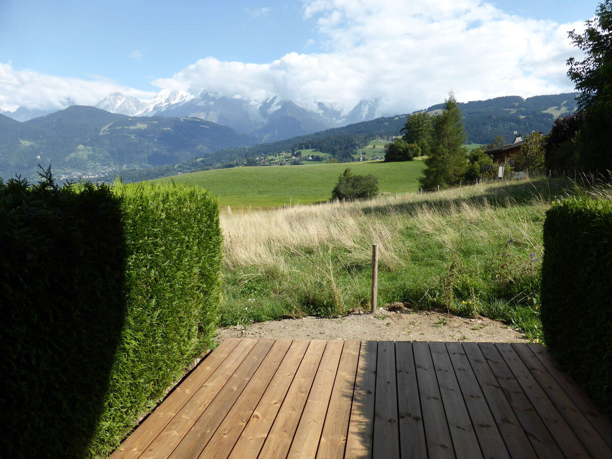 Studio 4 pers Combloux, terrasse et vue Mont-Blanc - Photo 8