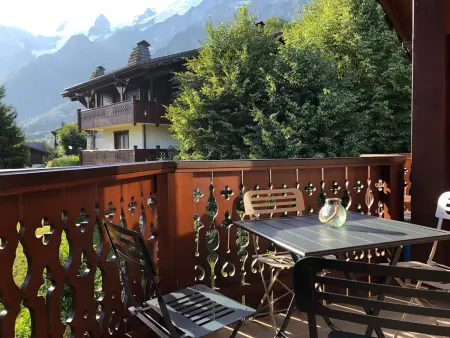 Appart 2 pièces 6 pers. face Mont-Blanc - Piscine : photo 8