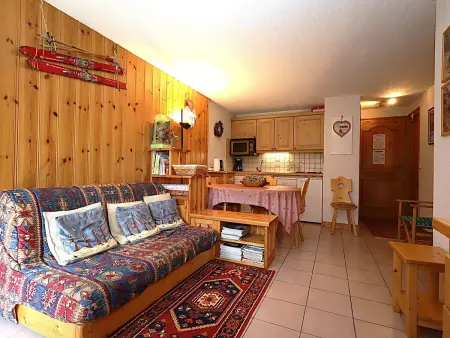 2 pièces cabine aux Houches, balcon Mont-Blanc, 4 pers. : photo 4