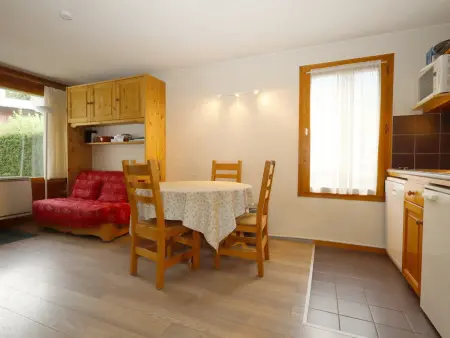Location appartement à Les Houches, Appartement 2 pièces avec jardin privatif et parking, pour 6 personnes