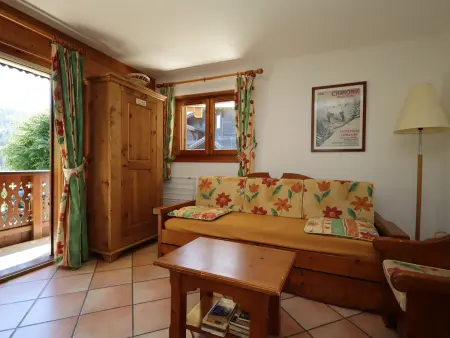 2 pièces cabine 36m² aux Houches, accès direct pistes : photo 2