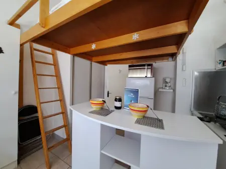 Studio 22m² face aux pistes à Pra-Loup, 4 personnes : photo 3