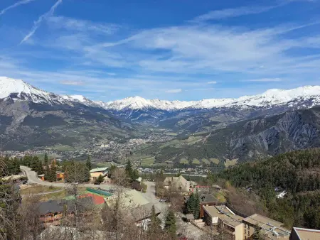 Studio cabine 6 pers. Pra-Loup, balcon sud vue pistes : photo 10