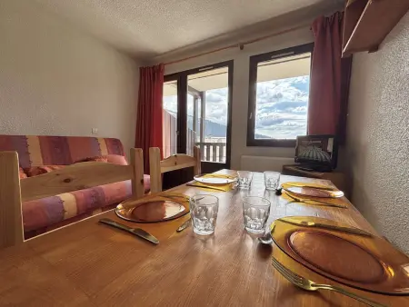 Studio 21m² à 50m des pistes, balcon et parking : photo 3