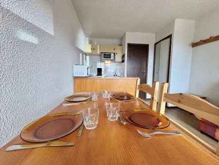 Studio 21m² à 50m des pistes, balcon et parking : photo 4