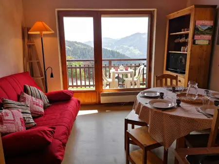 Location appartement à Notre Dame de Bellecombe, Studio/Cabine avec Mezzanine - Proche Pistes, 5 Pers.