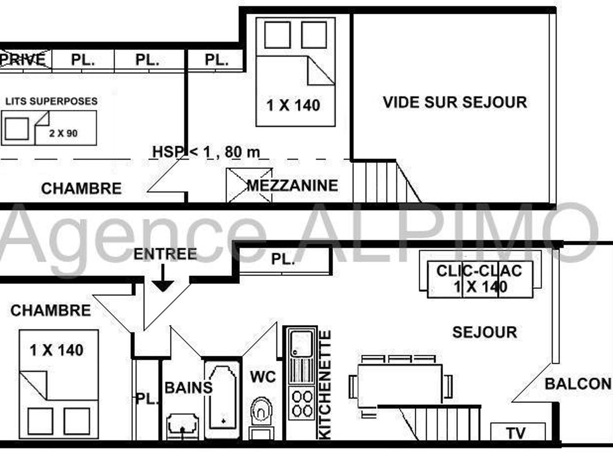 Appart 3 pièces mezzanine Les Saisies, 8 pers., vue Mont Bisanne - Photo 3