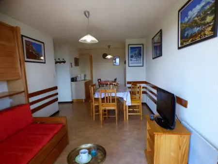 Appart 2P 5 pers aux Saisies, balcon sud Mont Bisanne : photo 2