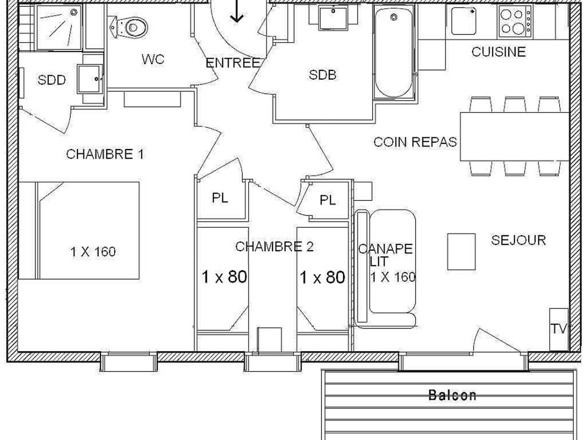 Appartement 3 pièces 6 pers. aux Saisies, piscine chauffée - Photo 3