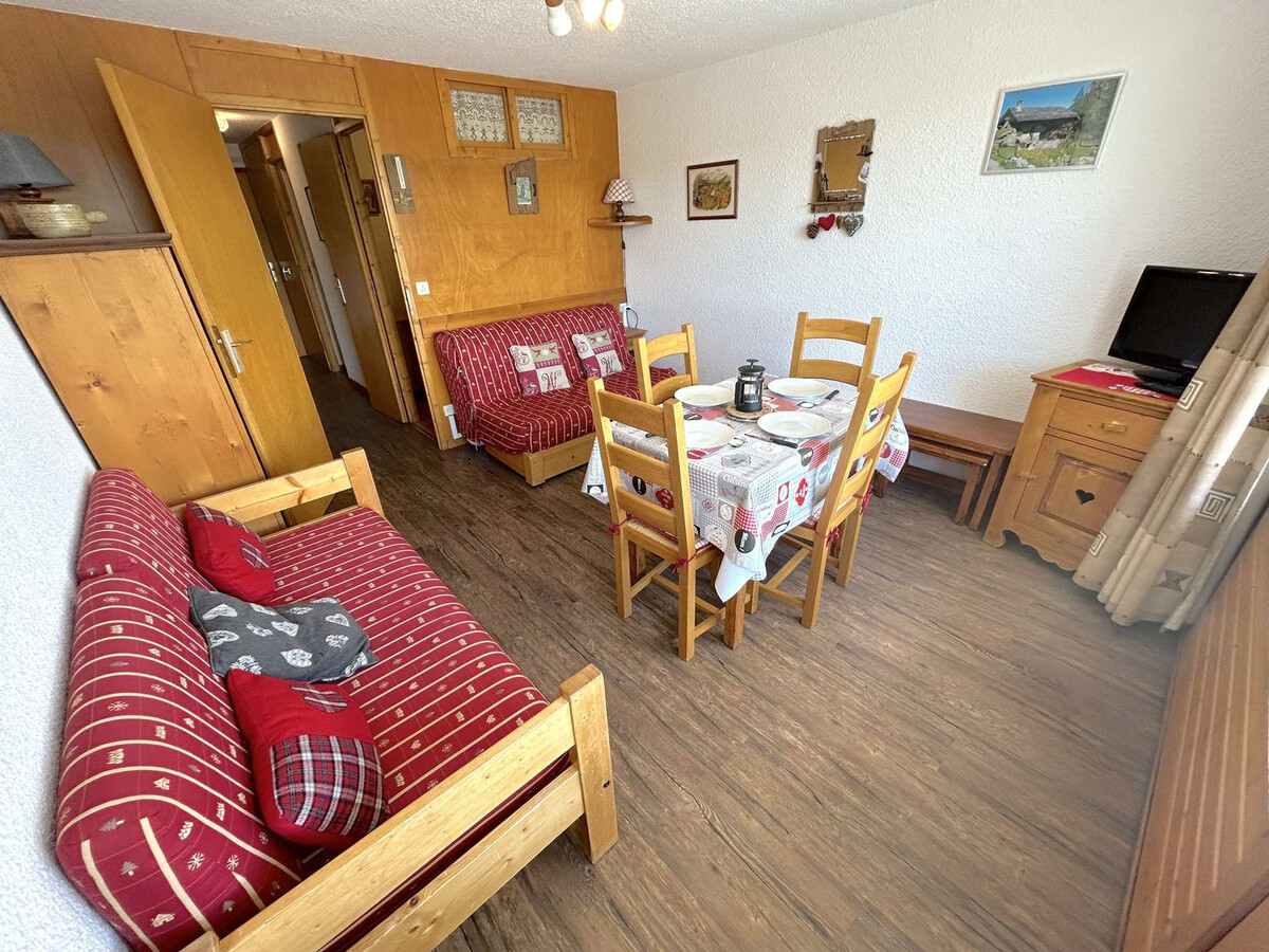 Studio cabine 4 pers aux Saisies, balcon sud - Photo 5