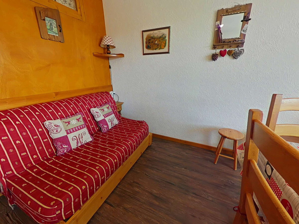 Studio cabine 4 pers aux Saisies, balcon sud - Photo 13