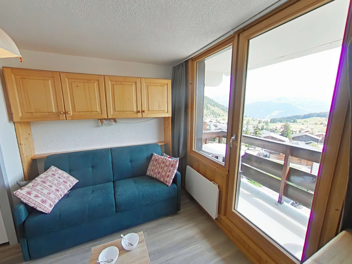 Studio cabine 4 pers. Les Saisies, balcon vue Beaufortain - Photo 5