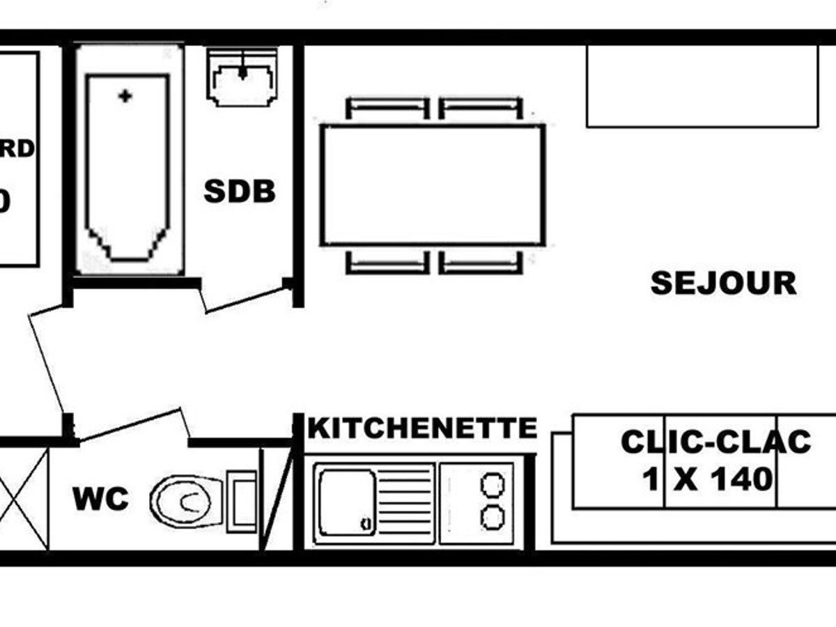 Studio cabine aux Saisies face au Mont Bisanne - Photo 3