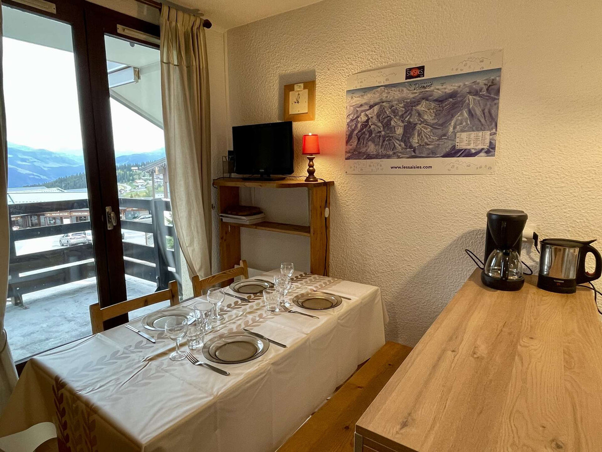 Studio cabine Les Saisies 4 personnes, balcon central - Photo 5