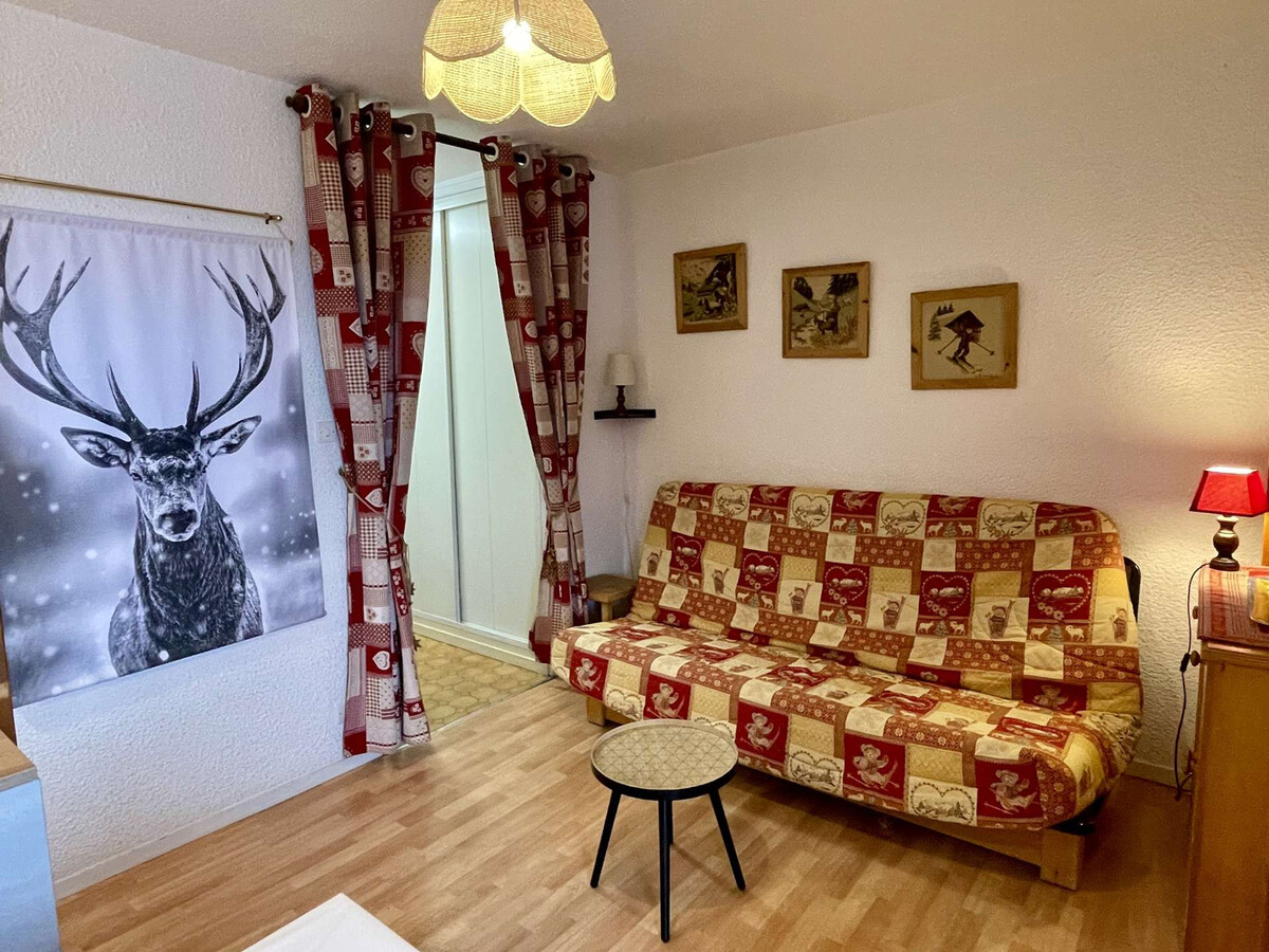 Studio cabine Les Saisies 4 personnes, balcon central - Photo 6
