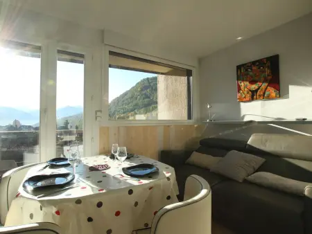 Studio 3 étoiles Saint-Chaffrey, balcon vue sommets : photo 2