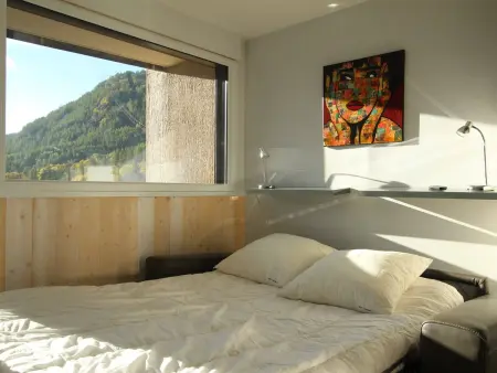 Studio 3 étoiles Saint-Chaffrey, balcon vue sommets : photo 9