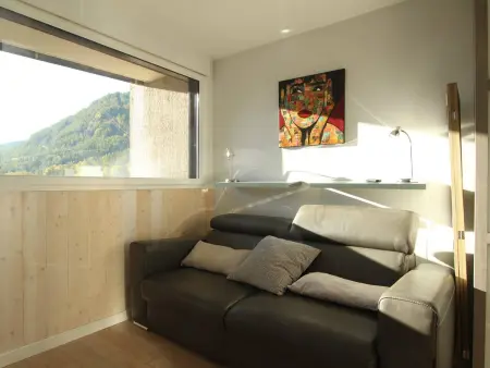 Studio 3 étoiles Saint-Chaffrey, balcon vue sommets : photo 10