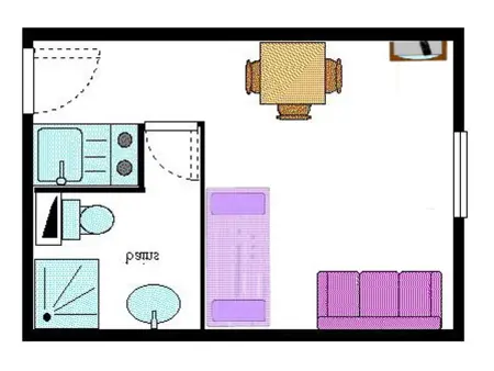 Studio 16 m² pour 2, casier à skis à Lanslevillard : photo 6