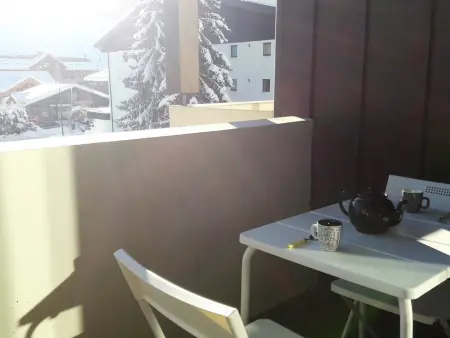 T3 duplex lumineux aux Gets, vue pistes, parking : photo 6