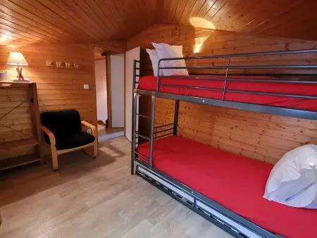 T3 duplex lumineux aux Gets, vue pistes, parking : photo 15