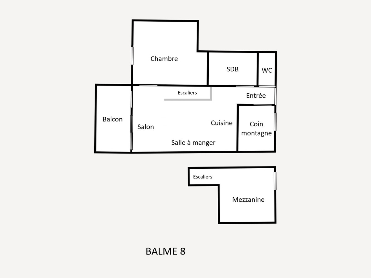Duplex Balme 8 - 150 m des pistes, 6 personnes - Photo 14