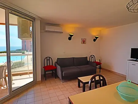 Studio cabine climatisé 4 pers. à Sète, vue mer et piscine : photo 3