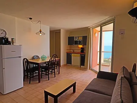 Studio cabine climatisé 4 pers. à Sète, vue mer et piscine : photo 8