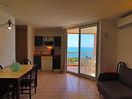 Studio cabine climatisé 4 pers. à Sète, vue mer et piscine : photo 10