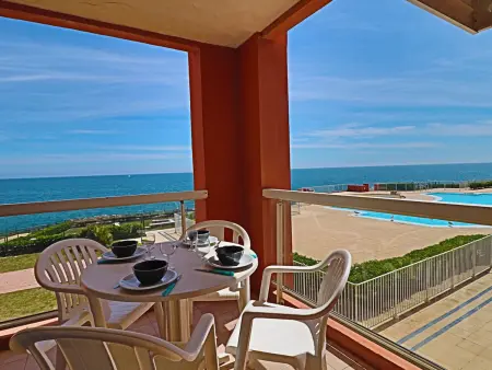 Studio cabine climatisé 4 pers. à Sète, vue mer et piscine : photo 11