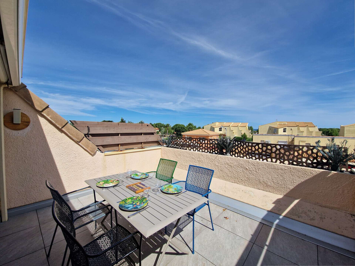 Duplex rénové 4 pers., terrasse et parking à Marseillan-Plage - Photo 1