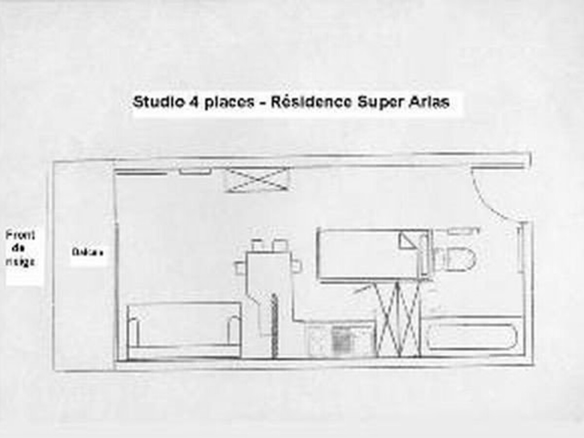 Studio 4 pers Arette, balcon pistes et parking gratuit - Photo 4