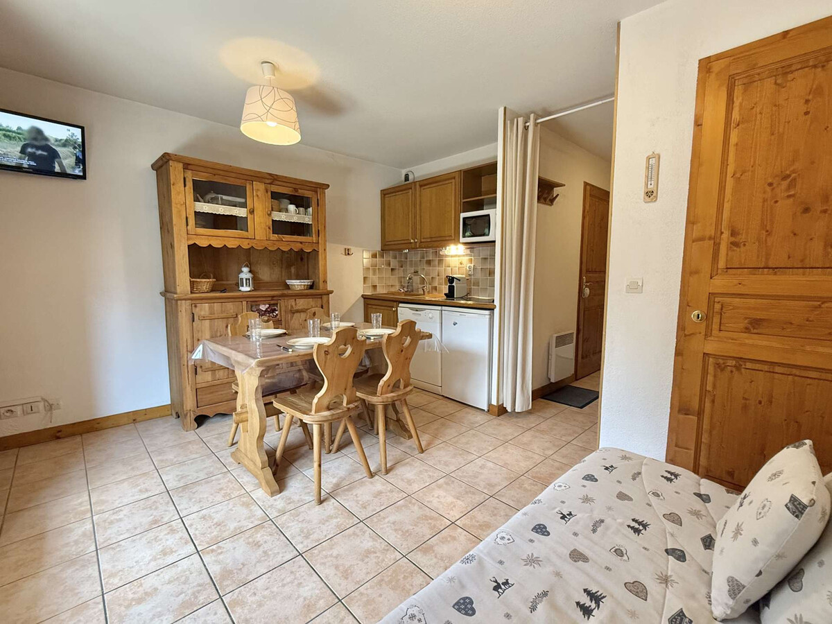 Studio cabine 4 pers. à Praz-sur-Arly, parking et casier ski - Photo 1