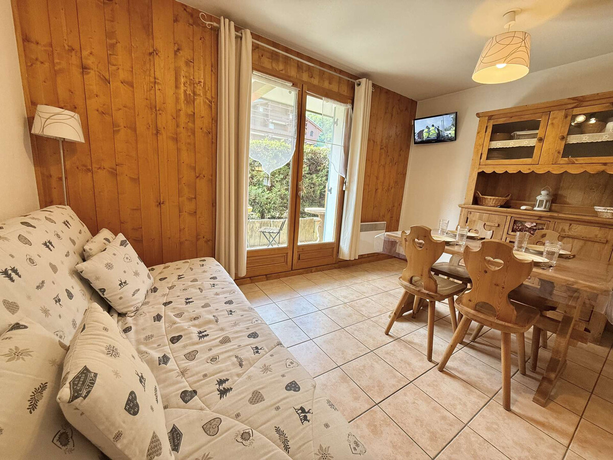 Studio cabine 4 pers. à Praz-sur-Arly, parking et casier ski - Photo 2
