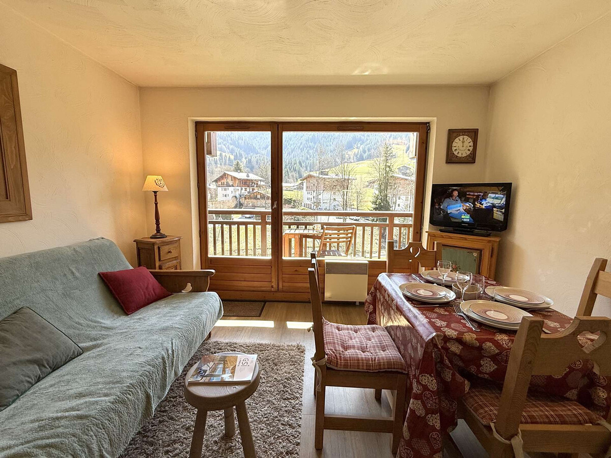 Studio cabine 4 pers à Praz-sur-Arly, parking et balcon sud - Photo 2