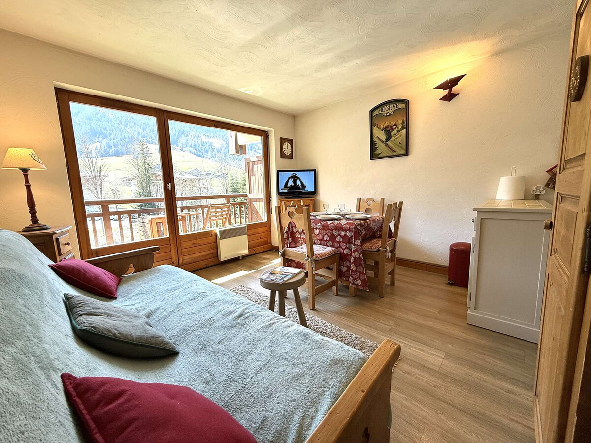 Studio cabine 4 pers à Praz-sur-Arly, parking et balcon sud - Photo 4