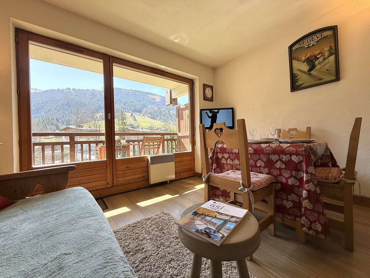 Studio cabine 4 pers à Praz-sur-Arly, parking et balcon sud - Photo 6