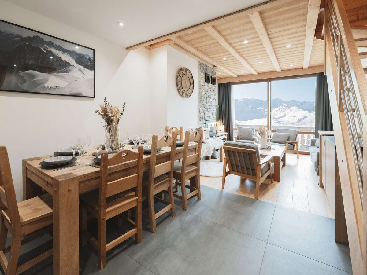 Duplex 10 pers Val Thorens, balcon sud, cheminée - Photo 2