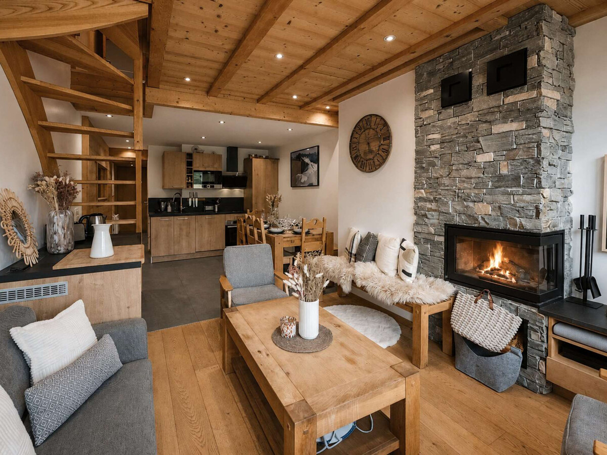 Duplex 10 pers Val Thorens, balcon sud, cheminée - Photo 22