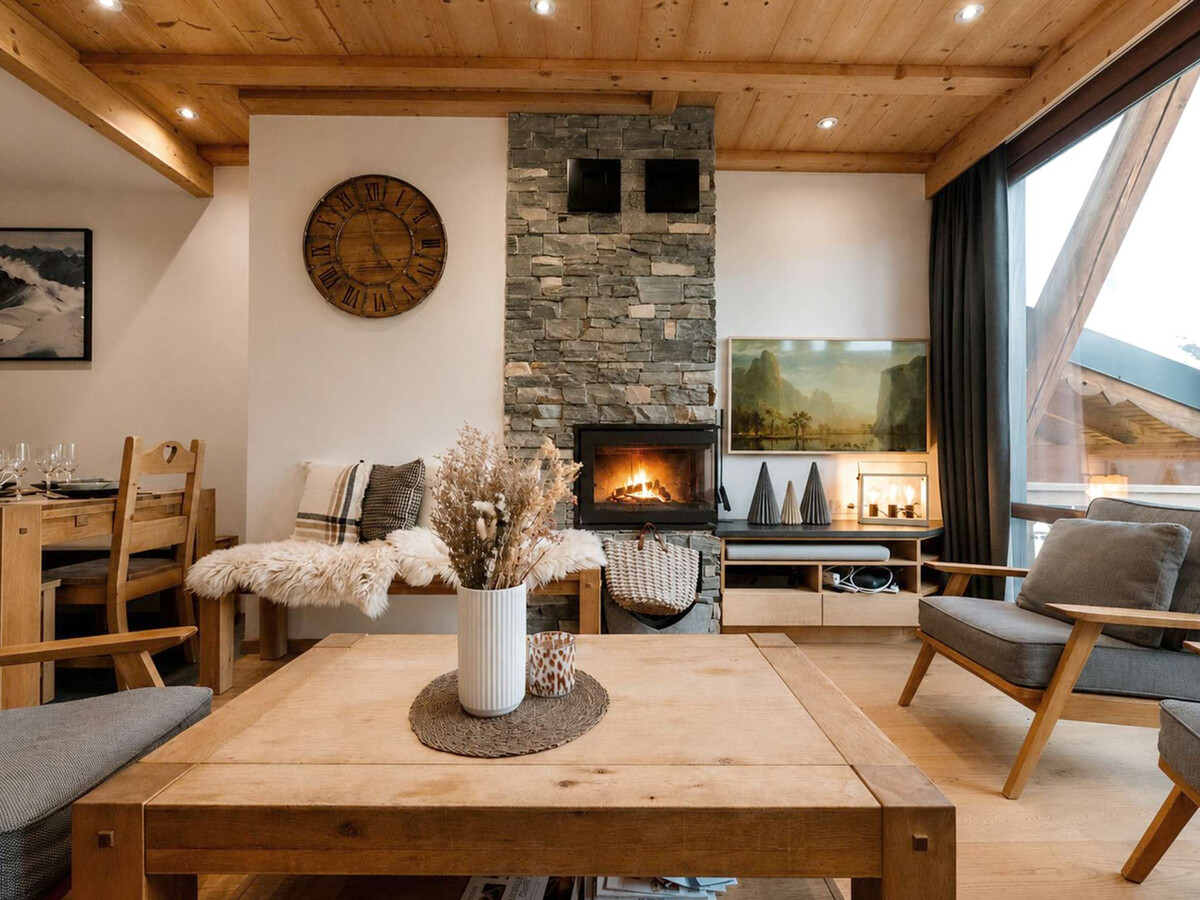 Duplex 10 pers Val Thorens, balcon sud, cheminée - Photo 23