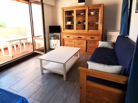 T2 Cap d'Agde : résidence avec piscine et tennis, à 100 m de la plage : photo 3