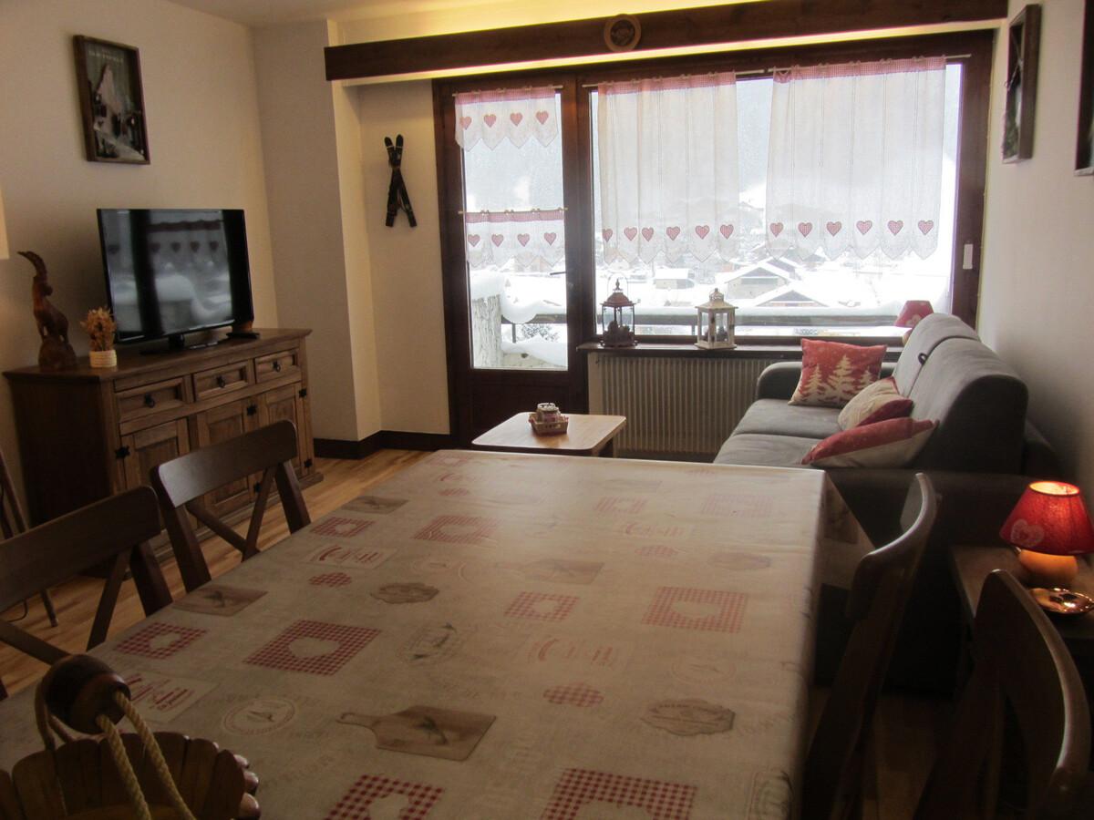 Studio 4 personnes avec terrasse montagne aux Contamines - Photo 1