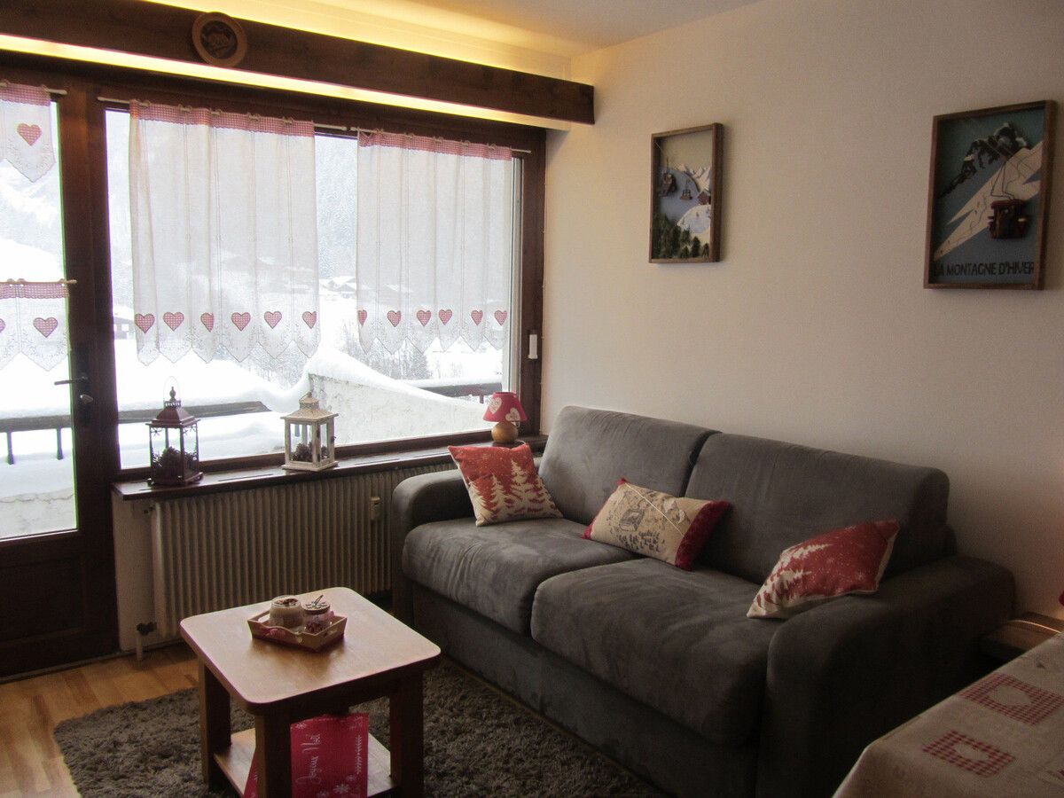 Studio 4 personnes avec terrasse montagne aux Contamines - Photo 4