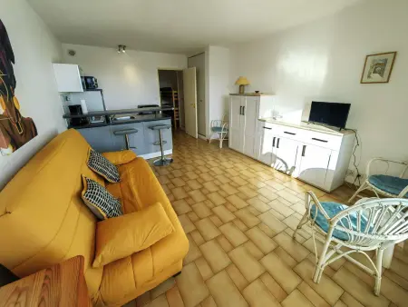 Studio climatisé vue mer avec parking privatif au Cap d'Agde : photo 4