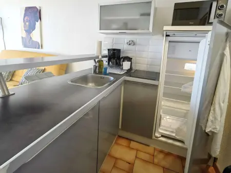 Studio climatisé vue mer avec parking privatif au Cap d'Agde : photo 6