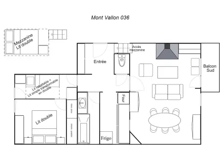 Appartement dernier étage, animaux acceptés, pistes à 100 m - Méribel : photo 11