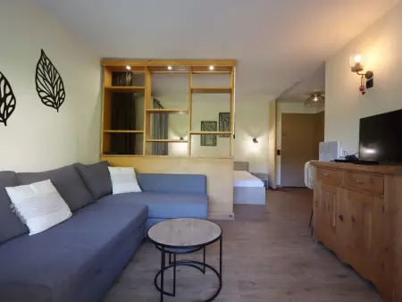 Location appartement à Les Houches, Studio 4 pers. proche télécabines avec balcon