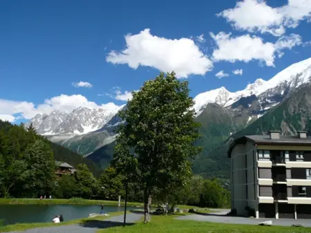 Studio 36 m² aux Houches, 150 m des pistes, balcon : photo 9